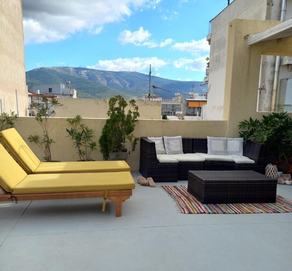 Inspiration Guestroom With Amazing Roof Garden Athen Exterior foto